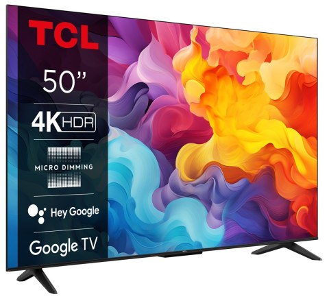 TCL Telewizor TCL 50P655 LED 50" 4K Ultra HD Google TV Dolby Vision DVB-T2 Czarn