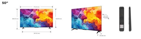 TCL Telewizor TCL 50P655 LED 50" 4K Ultra HD Google TV Dolby Vision DVB-T2 Czarn