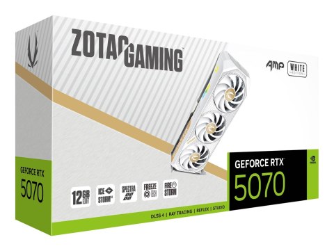 ZOTAC Karta graficzna ZOTAC GAMING GeForce RTX 5070 12GB AMP White ZOTAC Karta graficzna ZOTAC GAMING GeForce RTX 5070 12GB AMP White