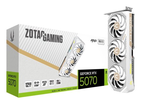 ZOTAC Karta graficzna ZOTAC GAMING GeForce RTX 5070 12GB AMP White ZOTAC Karta graficzna ZOTAC GAMING GeForce RTX 5070 12GB AMP White