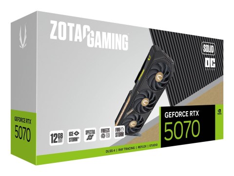 ZOTAC Karta graficzna ZOTAC GAMING GeForce RTX 5070 SOLID OC 12GB ZOTAC Karta graficzna ZOTAC GAMING GeForce RTX 5070 SOLID OC 12GB