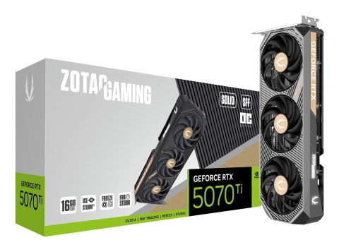ZOTAC Karta graficzna ZOTAC GAMING GeForce RTX 5070 Ti SOLID SFF OC 16GB ZOTAC Karta graficzna ZOTAC GAMING GeForce RTX 5070 Ti SOLID SFF OC 16GB