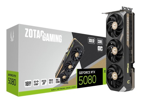 ZOTAC Karta graficzna ZOTAC GAMING GeForce RTX 5080 SOLID Core OC 16GB