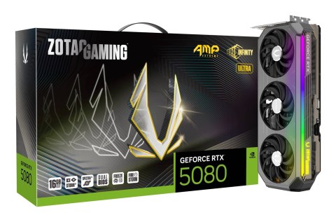 ZOTAC Karta graficzna ZOTAC GeForce RTX 5080 AMP Extreme Infinity Ultra 16GB