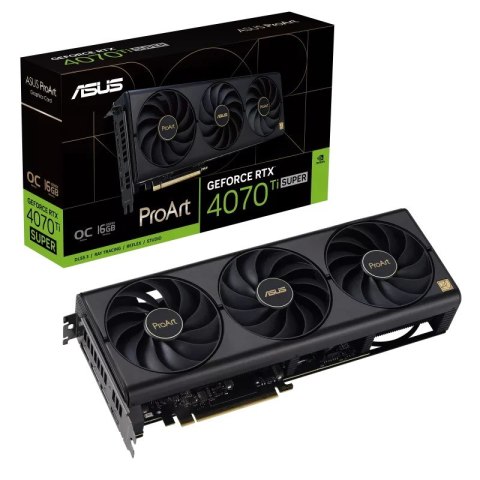 ASUS Karta graficzna ASUS ProArt GeForce RTX 4070 Ti SUPER OC 16GB (WYPRZEDAŻ)
