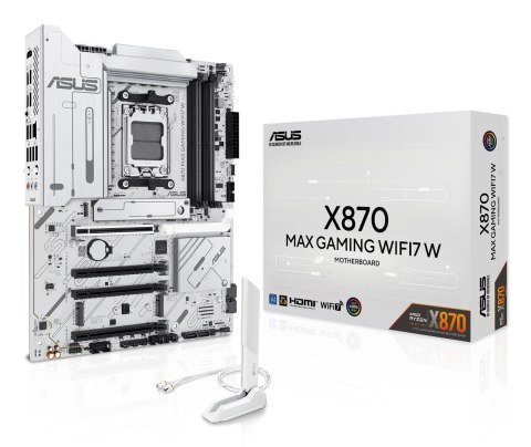 ASUS Płyta główna ASUS X870 MAX GAMING WIFI7 White ASUS Płyta główna ASUS X870 MAX GAMING WIFI7 White