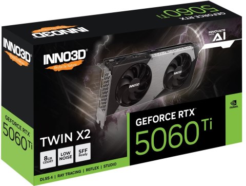 INNO3D Karta graficzna INNO3D RTX 5060 Ti Twin X2 8GB INNO3D Karta graficzna INNO3D RTX 5060 Ti Twin X2 8GB