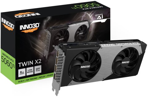 INNO3D Karta graficzna INNO3D RTX 5060 Ti Twin X2 8GB INNO3D Karta graficzna INNO3D RTX 5060 Ti Twin X2 8GB