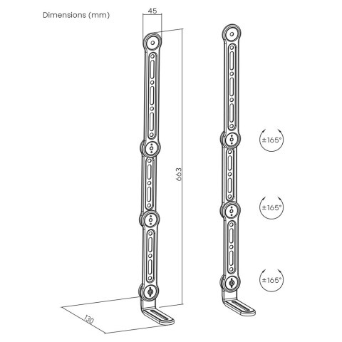Maclean MACLEAN UCHWYT VESA NA SOUNDBAR UNIWERSALNY 15KG MAX MC-335 Maclean MACLEAN UCHWYT VESA NA SOUNDBAR UNIWERSALNY 15KG MAX MC-335