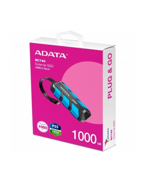 ADATA ADATA DYSK SSD SC740 1000 GB COLOR BOX BLUE ADATA ADATA DYSK SSD SC740 1000 GB COLOR BOX BLUE