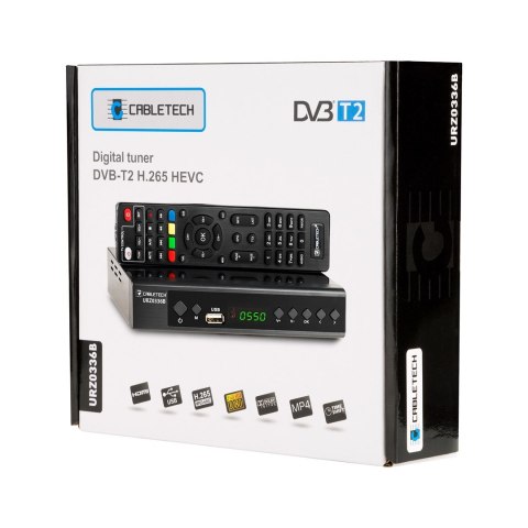 CABLETECH Tuner DVB-T2 H.265 HEVC Cabletech CABLETECH Tuner DVB-T2 H.265 HEVC Cabletech
