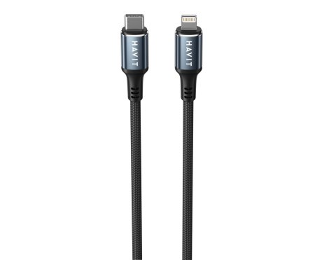 HAVIT Kabel do ladowania Havit USB-C - Lightning CB6311 (czarny) HAVIT Kabel do ladowania Havit USB-C - Lightning CB6311 (czarny)