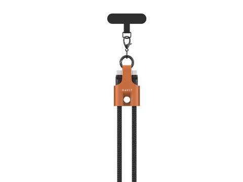 HAVIT Kabel do ładowania Havit USB-C+USB-C CB6344 1.2M (czarno/szaro/brązowy) HAVIT Kabel do ładowania Havit USB-C+USB-C CB6344 1.2M (czarno/szaro/brązowy)