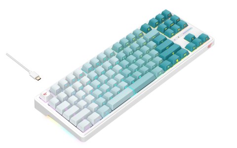 HAVIT Klawiatura gamingowa Havit KB901L (biało-zielony) HAVIT Klawiatura gamingowa Havit KB901L (biało-zielony)