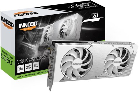 INNO3D Karta graficzna INNO3 RTX 5060 Ti Twin X2 OC WHITE 16GB INNO3D Karta graficzna INNO3 RTX 5060 Ti Twin X2 OC WHITE 16GB