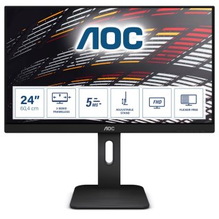 AOC Monitor AOC 24P1 (23,8"; IPS; FullHD 1920x1080; DisplayPort, HDMI, VGA; kolor czarny)