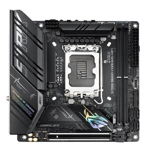 ASUS Płyta główna ASUS ROG STRIX B660-I GAMING WIFI (WYPRZEDAŻ) ASUS Płyta główna ASUS ROG STRIX B660-I GAMING WIFI (WYPRZEDAŻ)