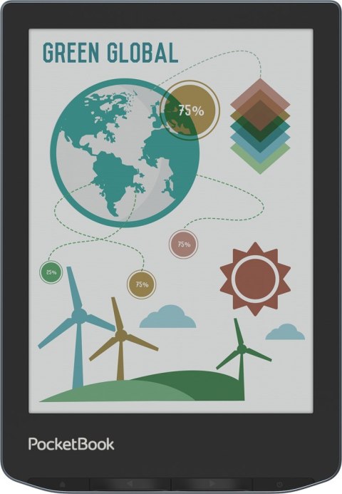 POCKETBOOK Ebook PocketBook Verse Pro Color 634 6" E-Ink Kaleido 3 16GB Wi-Fi Stormy Sea (WYPRZEDAŻ) POCKETBOOK Ebook PocketBook Verse Pro Color 634 6" E-Ink Kaleido 3 16GB Wi-Fi Stormy Sea (WYPRZEDAŻ)