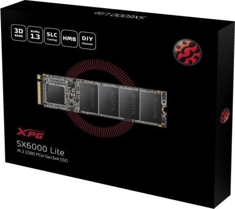 ADATA Dysk SSD ADATA XPG SX6000 LITE 256GB M.2 2280 PCIe Gen3x4 ADATA Dysk SSD ADATA XPG SX6000 LITE 256GB M.2 2280 PCIe Gen3x4