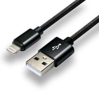 EverActive Kabel zasilający everActive CBB-1IB (USB - Lightning ; 1m; kolor czarny)
