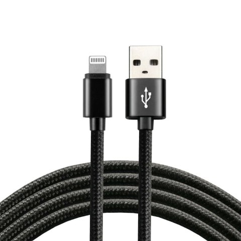 EverActive Kabel zasilający everActive CBB-1IB (USB - Lightning ; 1m; kolor czarny)