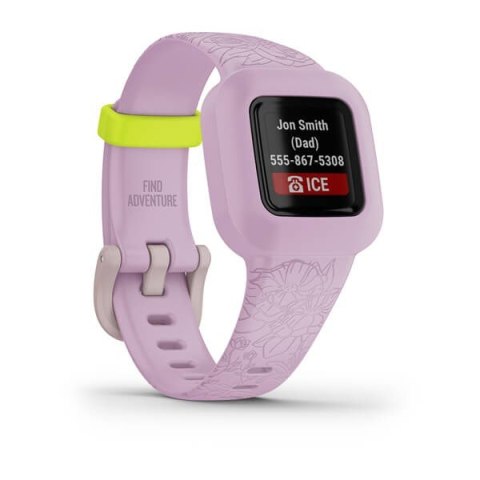 Garmin Smartband dziecięcy Garmin Vivofit Jr. 3 Lilac Floral Garmin Smartband dziecięcy Garmin Vivofit Jr. 3 Lilac Floral