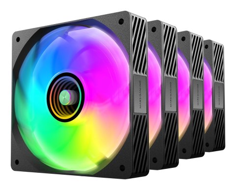 TACENS TACENS MARS MF-SI4KIT FANS 120 ARGB x4 BK- wentylatory+hub+pilot (TACMARS-MFSI4KIT) TACENS TACENS MARS MF-SI4KIT FANS 120 ARGB x4 BK- wentylatory+hub+pilot (TACMARS-MFSI4KIT)