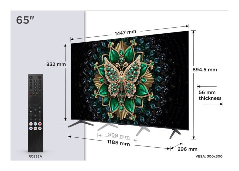 TCL Telewizor 65" TCL 65C6K QD-Mini-LED UHD 4K Google TV