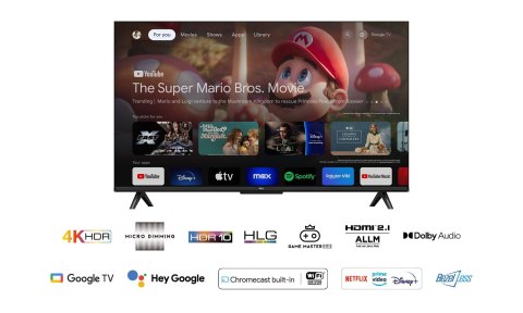 TCL Telewizor TCL 43P655 LED 43'' 4K Ultra HD Google TV Dolby Vision DVB-T2 Czarny