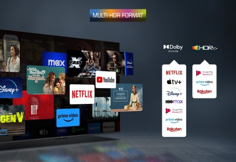 TCL Telewizor TCL 85C655 QLED 85'' 4K Ultra HD Google TV Dolby Atmos DVB-T2 Czarny (WYPRZEDAŻ)