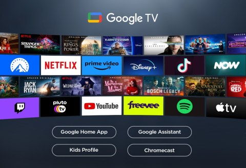 TCL Telewizor TCL 85C655 QLED 85'' 4K Ultra HD Google TV Dolby Atmos DVB-T2 Czarny (WYPRZEDAŻ)