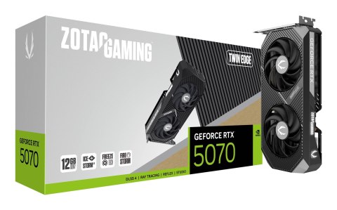 ZOTAC Karta graficzna ZOTAC GAMING GeForce RTX 5070 Twin Edge 12GB ZOTAC Karta graficzna ZOTAC GAMING GeForce RTX 5070 Twin Edge 12GB