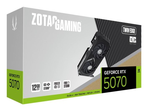 ZOTAC Karta graficzna ZOTAC GAMING GeForce RTX 5070 Twin Edge OC 12GB ZOTAC Karta graficzna ZOTAC GAMING GeForce RTX 5070 Twin Edge OC 12GB