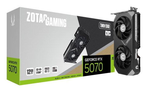 ZOTAC Karta graficzna ZOTAC GAMING GeForce RTX 5070 Twin Edge OC 12GB ZOTAC Karta graficzna ZOTAC GAMING GeForce RTX 5070 Twin Edge OC 12GB