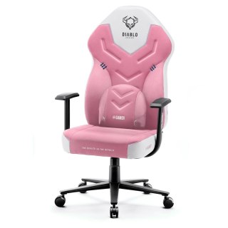 DIABLO CHAIRS Fotel gamingowy DIABLO X-GAMER różowo-biały