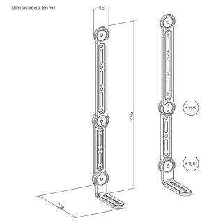 Maclean MACLEAN UCHWYT VESA NA SOUNDBAR UNIWERSALNY, 15KG MAX MC-334