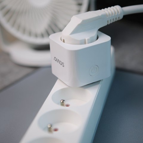 SAVIO SAVIO INTELIGENTNE GNIAZDKO WI-FI, 16A, TIMER, POMIAR ZUŻYCIA ENERGII, AS-01