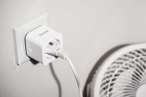 SAVIO SAVIO INTELIGENTNE GNIAZDKO WI-FI, 16A, TIMER, POMIAR ZUŻYCIA ENERGII, AS-01