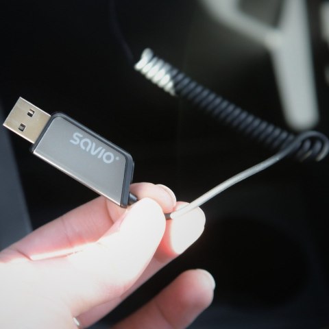 SAVIO SAVIO TRANSMITER AUX, USB, BLUETOOTH 5.3, FUNKCJA ZESTAWU GŁOŚNOMÓWIĄCEGO, TR-16
