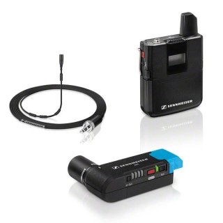 Sennheiser Sennheiser AVX-MKE2 SET - Bezprzewodowy system do kamer z nadajnikiem miniaturowym i profesjonalnym mic MKE2 w pełni automatyczn