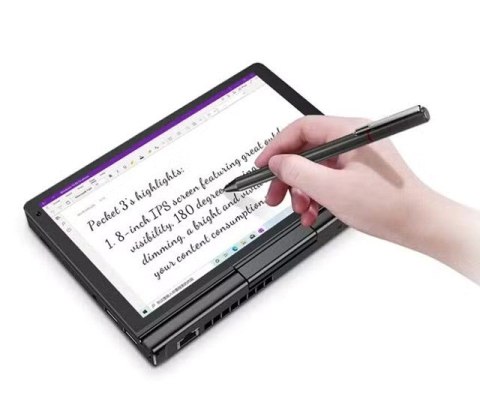 GPD Laptop GPD Pocket 3 GPD08-P3750516512 Pentium Gold 7505/8" WUXGA (1920x1200) Touchscreen IPS/LAN/16GB/SSD 512GB/BT/BLKB/FPR/x360