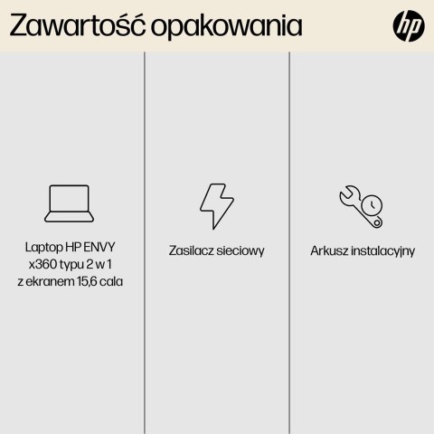 Hewlett-Packard HP Envy 15-FH0023DX Ryzen 7 7730U 15.6"FHD Touch 16GB SSD512 BT BLKB x360 Win11 Nightfall Black (REPACK) 2Y (WYPRZEDAŻ)