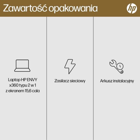 Hewlett-Packard HP Envy 15-FH0023DX Ryzen 7 7730U 15.6"FHD Touch 16GB SSD512 BT BLKB x360 Win11 Nightfall Black (REPACK) 2Y (WYPRZEDAŻ)