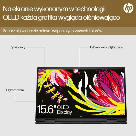 Hewlett-Packard HP Envy 15-FH0023DX Ryzen 7 7730U 15.6"FHD Touch 16GB SSD512 BT BLKB x360 Win11 Nightfall Black (REPACK) 2Y (WYPRZEDAŻ)