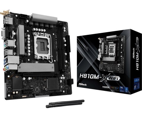 Asrock Płyta główna ASRock H810M-X WIFI Asrock Płyta główna ASRock H810M-X WIFI