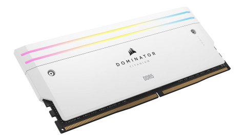 Corsair DOMINATOR TITANIUM RGB 64 GB (4x16 GB) DDR5 DRAM 6000 MT/s CL36 Intel XMP White Corsair DOMINATOR TITANIUM RGB 64 GB (4x16 GB) DDR5 DRAM 6000 MT/s CL36 Intel XMP White