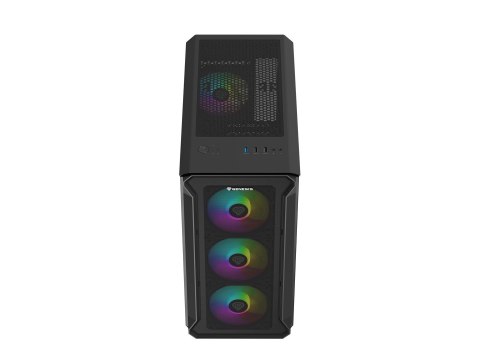 GENESIS Obudowa NATEC Genesis Irid 503 ARGB NPC-1559 (Micro ATX. Mini ITX; kolor czarny)