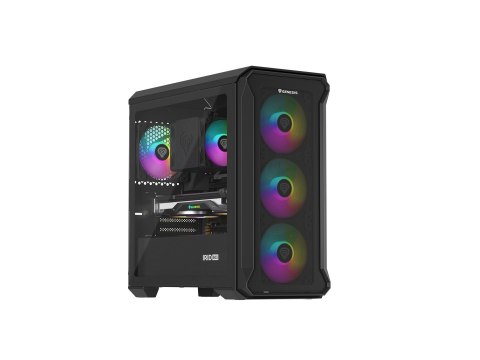 GENESIS Obudowa NATEC Genesis Irid 503 ARGB NPC-1559 (Micro ATX. Mini ITX; kolor czarny)