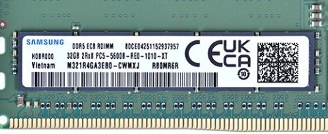 Samsung SemiConductor Samsung RDIMM 32GB DDR5 2Rx8 5600MHz PC5-44800 ECC REGISTERED M321R4GA3EB0-CWM