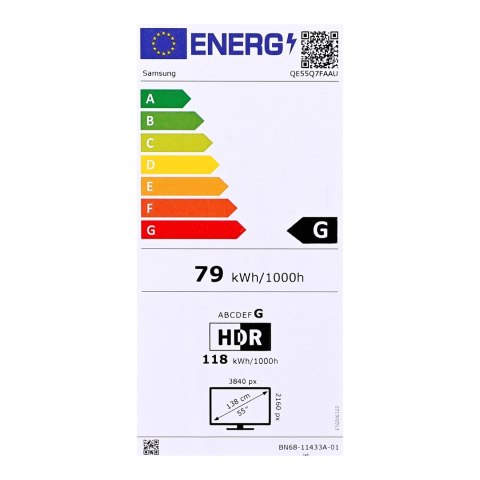 Samsung Telewizor Samsung QE55Q7FAAUXXH QLED 55'' 4K Ultra HD Tizen Q-Symphony DVB-T2 Czarny (MODEL 2025) Samsung Telewizor Samsung QE55Q7FAAUXXH QLED 55'' 4K Ultra HD Tizen Q-Symphony DVB-T2 Czarny (MODEL 2025)
